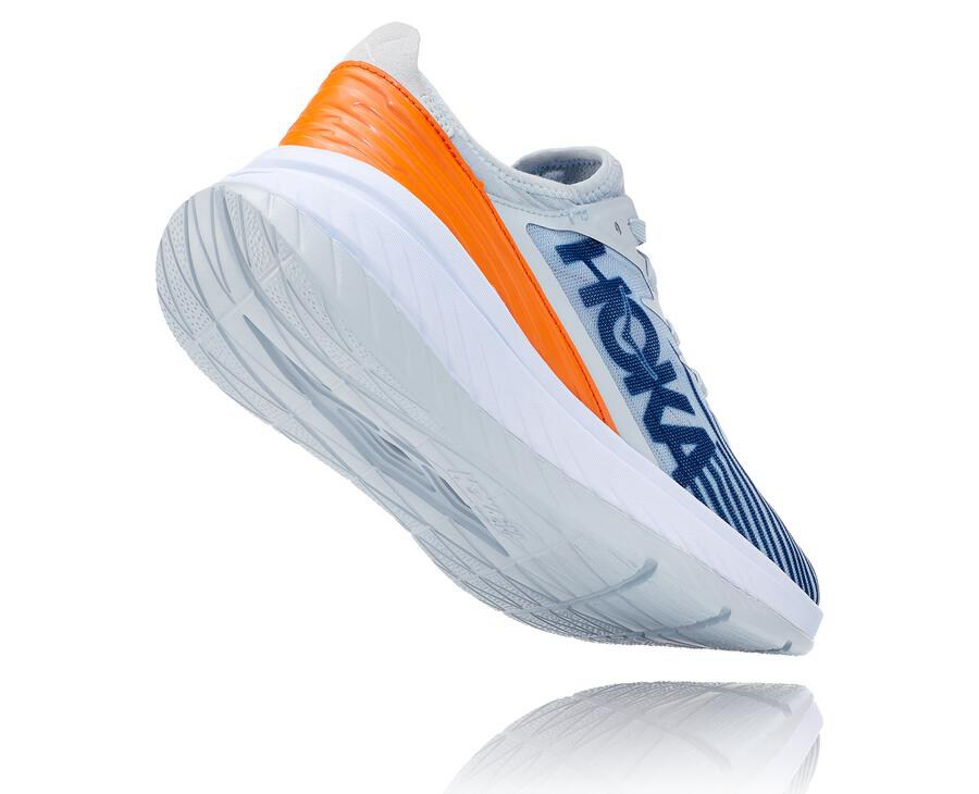 Hoka One One Carbon X-Spe Löparskor Herr - Vita/Blå - THIAO-0947